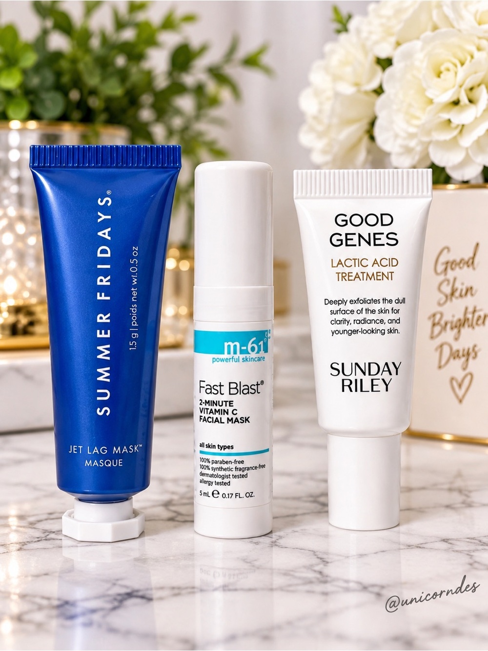 Summer Fridays Sunday Riley M-61 Luxury Skincare Mini Trio Set